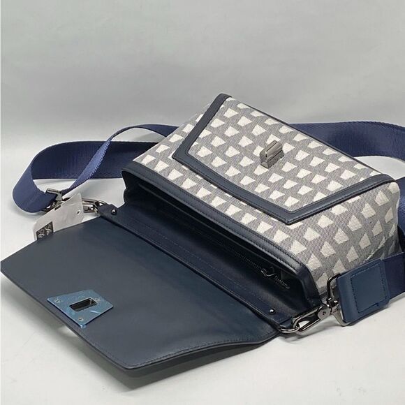 Akris Small Anouk Trapezoid Jacquard Crossbody Bag - Picture 13 of 14